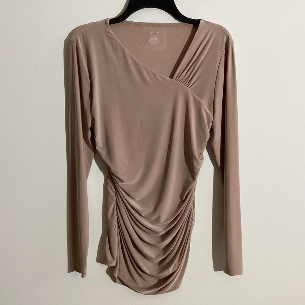 Nude Ruched Top